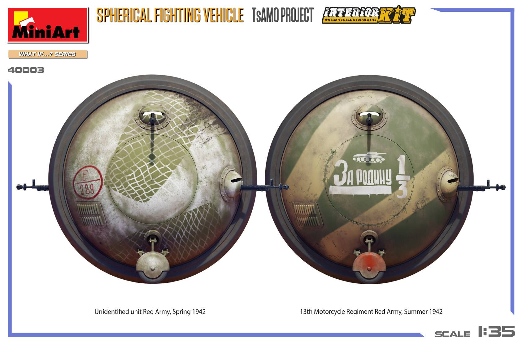 SPHERICAL FIGHTING VEHICLE. TsAMO PROJECT. INTERIOR KIT – Image 4
