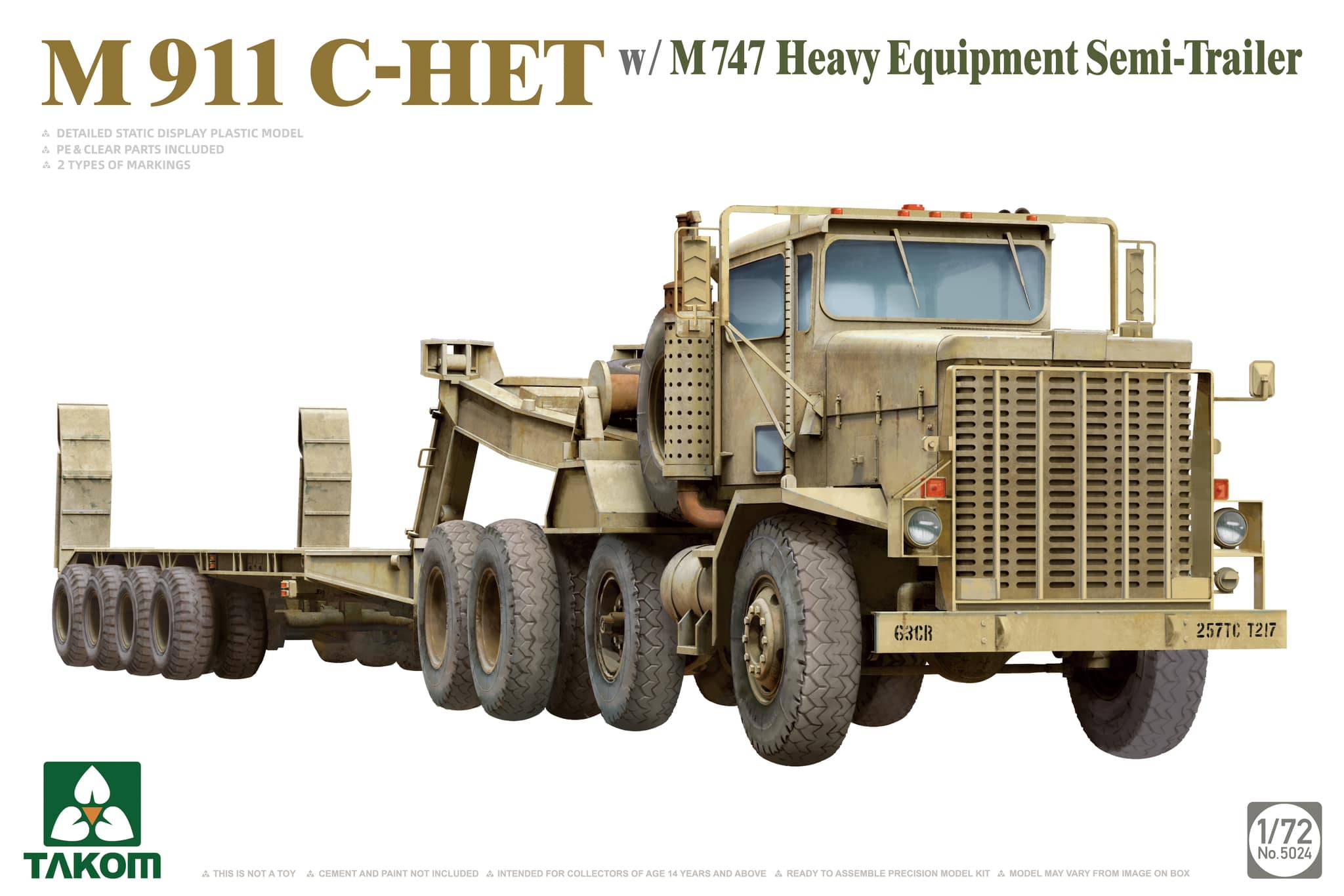 M911 C-HET w/ M747 Heavy Equipment Semi-Trailer