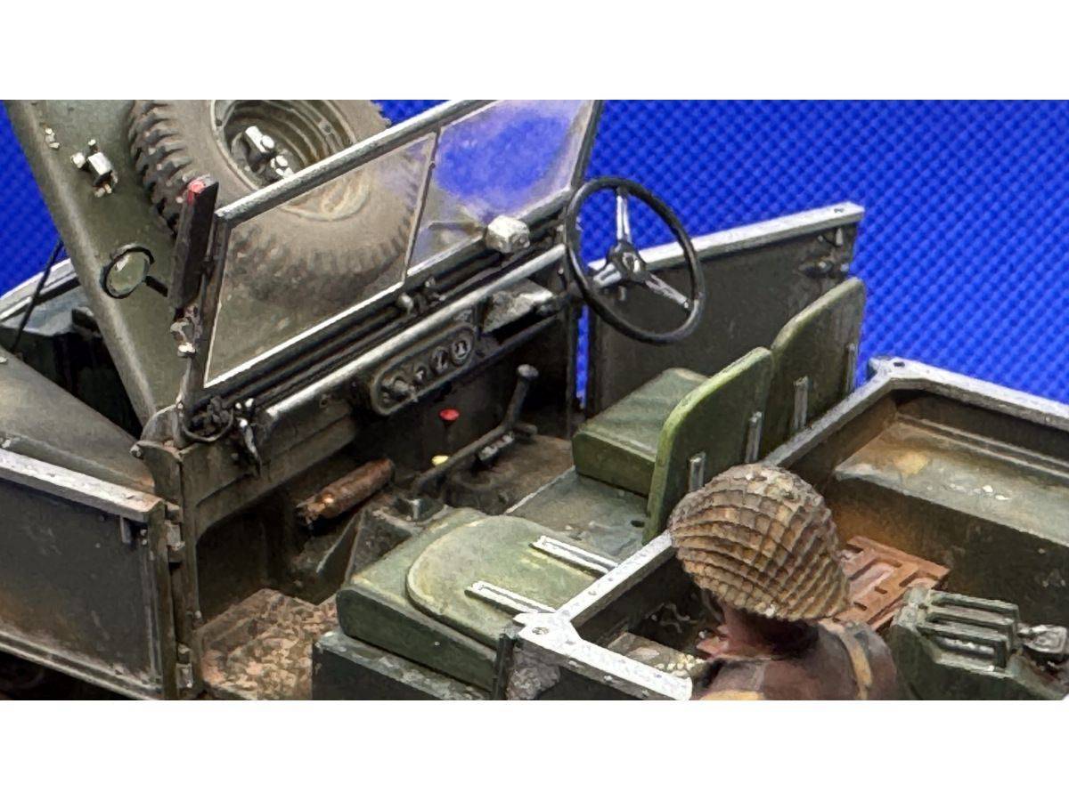 Korean War British FV18001 Mk.1 80in 4x4 Utility Vehicle (Early Production) avec remorque Bantam 10-cwt – Image 12