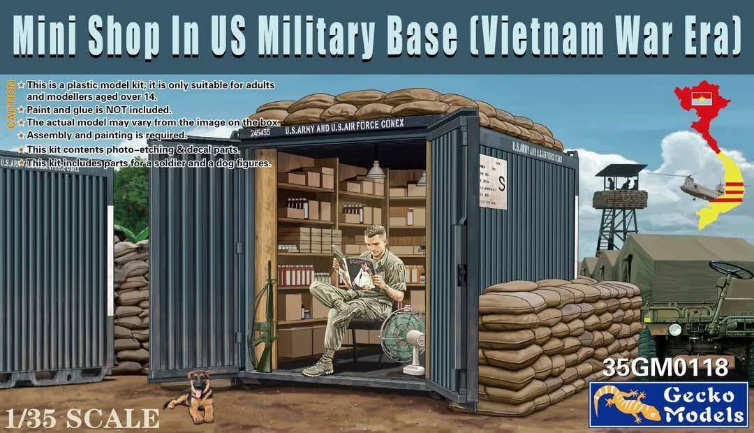 Mini shop in US military base Vietnam War
