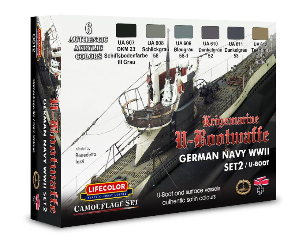 GERMAN WWII KRIEGSMARINE SET-2 6x 22ml acrylic colours – Image 2