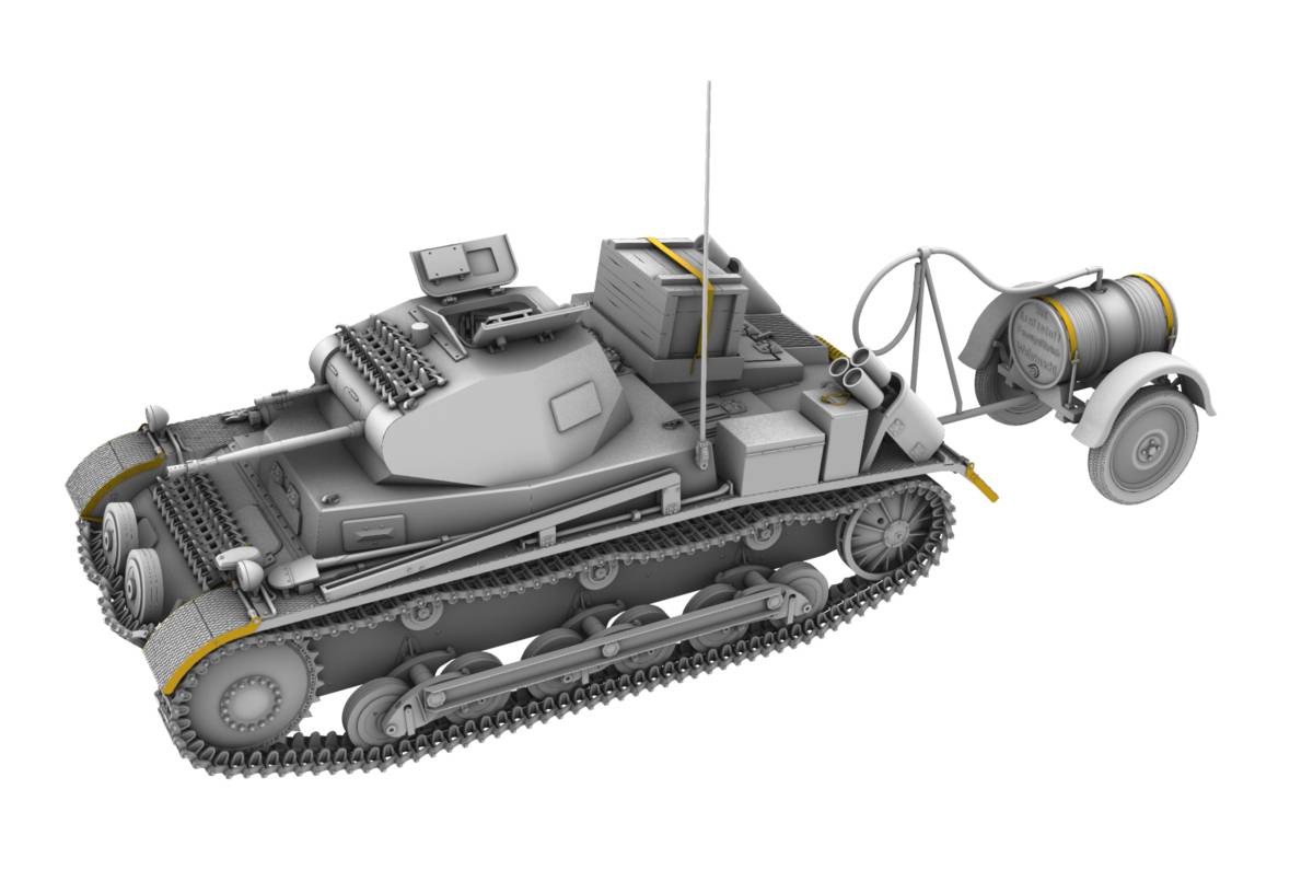 Pz. II Ausf. b German Light Tank with fuel trailer – Image 19