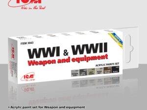 Acrylic paints set for WWI & WWII Weapon and equipment