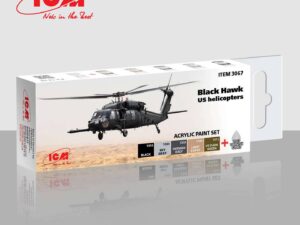 Acrylic paints set for Black Hawk US helicopters
