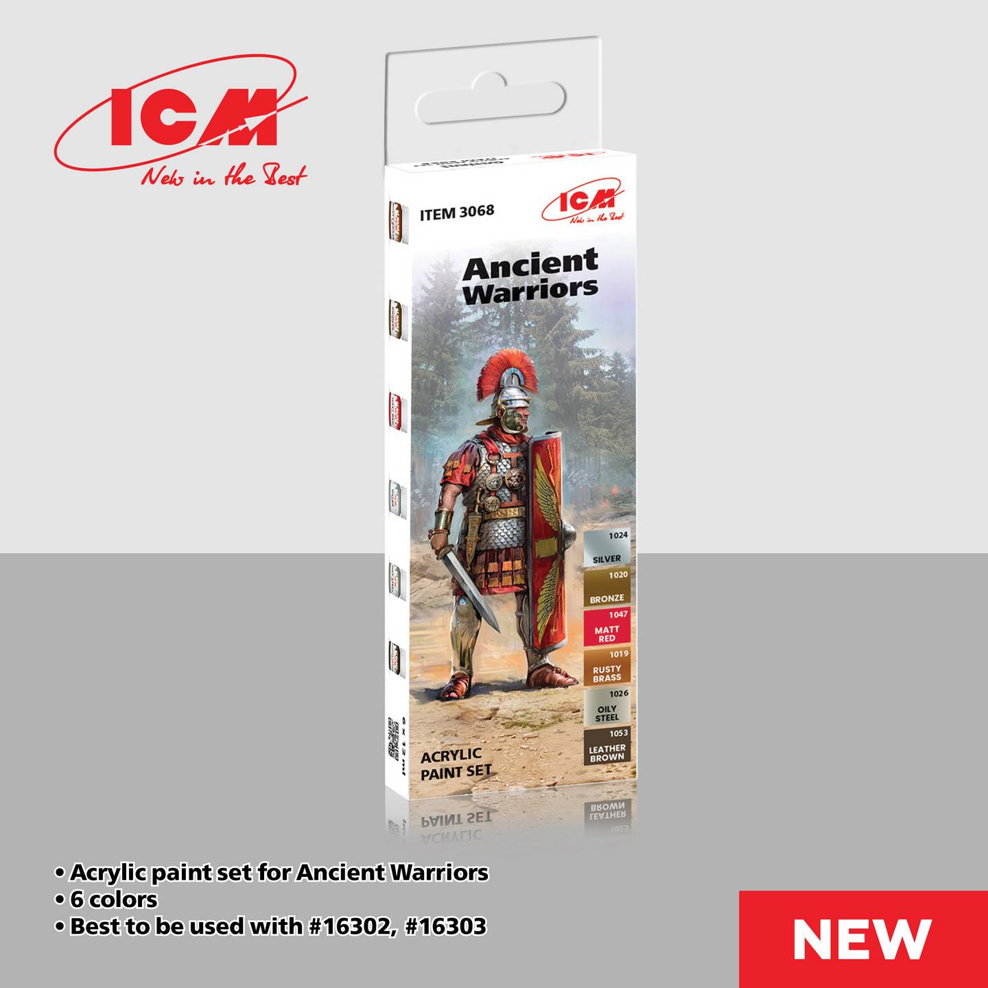 Acrylic paint set for Ancient Warriors