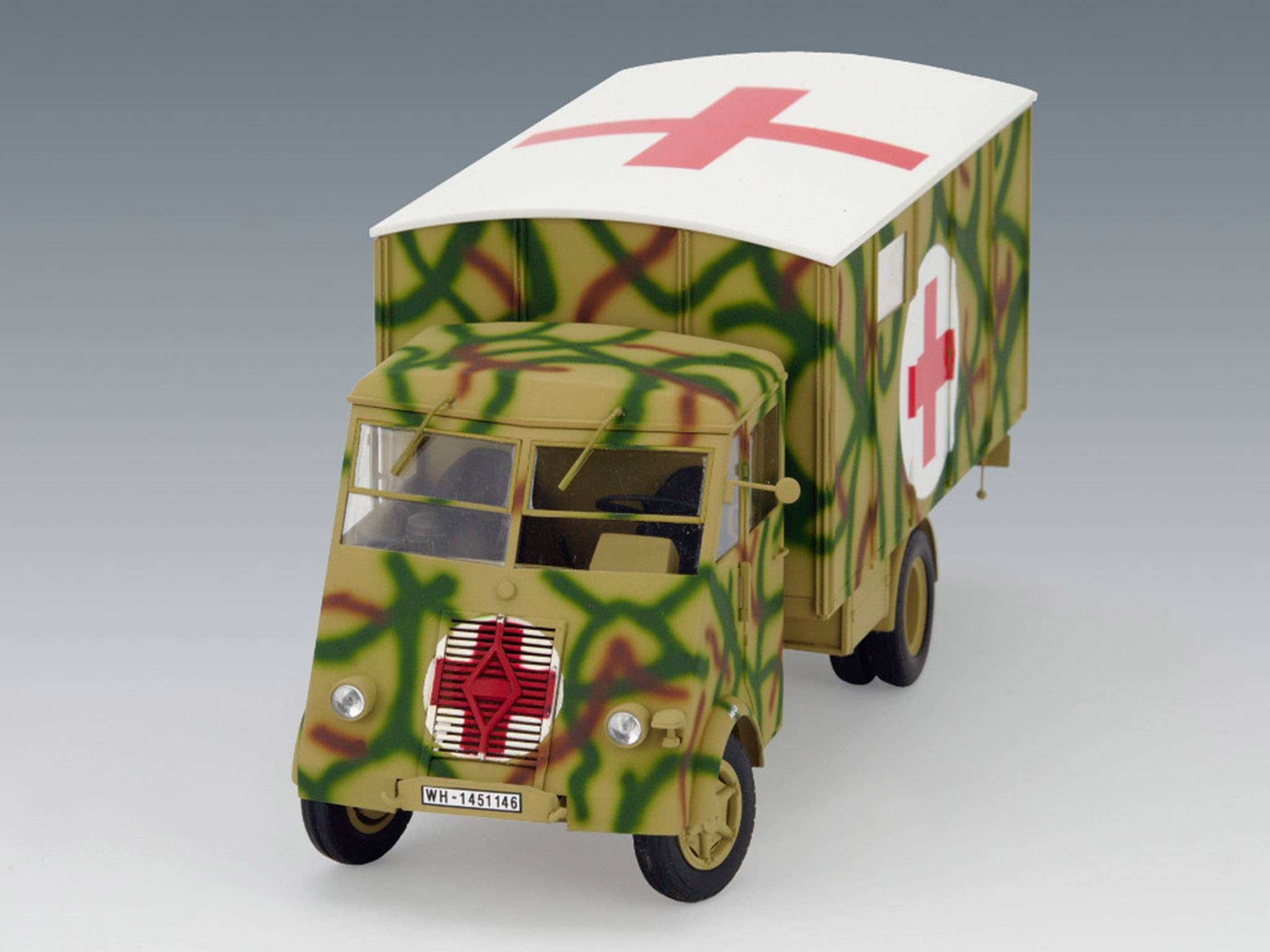 Lastkraftwagen 3,5 t AHN with Shelter WWII German Ambulance Truck – Image 11