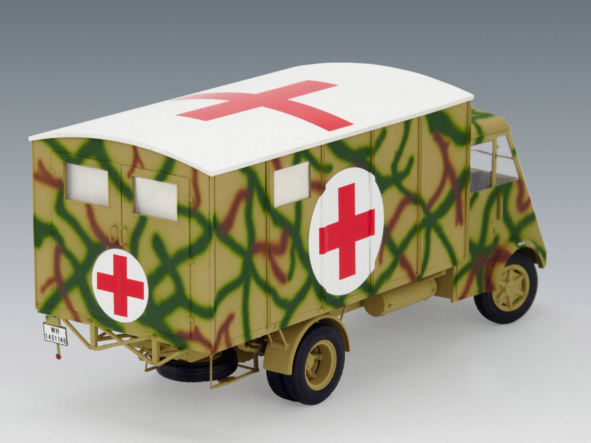 Lastkraftwagen 3,5 t AHN with Shelter WWII German Ambulance Truck – Image 13