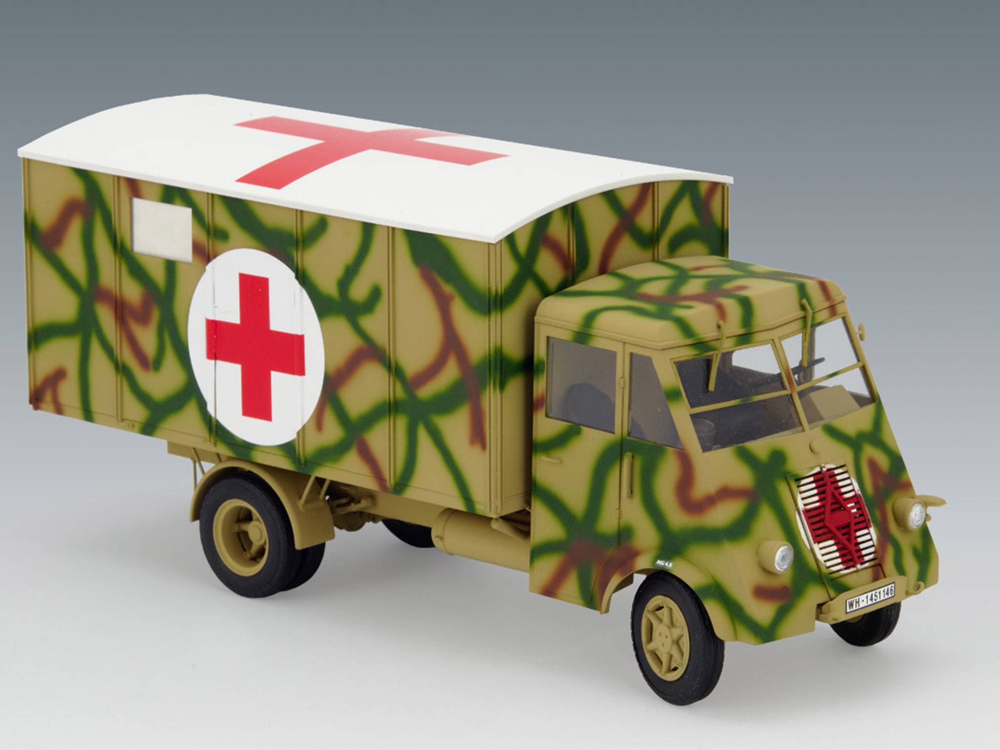 Lastkraftwagen 3,5 t AHN with Shelter WWII German Ambulance Truck – Image 14