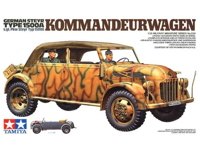 German Steyr Type 1500A Kommandeurwagen s.gl. Pkw Steyr Typ 1500A