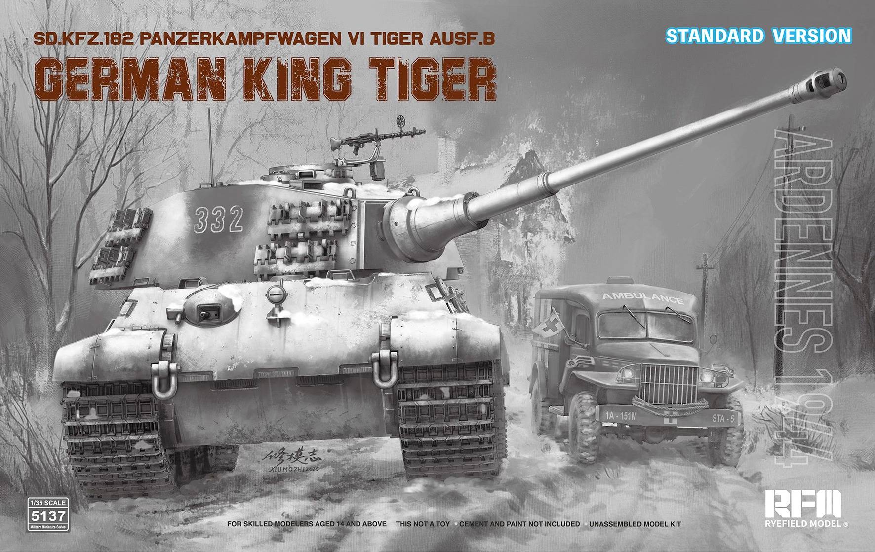 Sd.Kfz. 182 Pz.Kpfw.VI Ausf.B German King Tiger Ardennes 1944 (standard version)