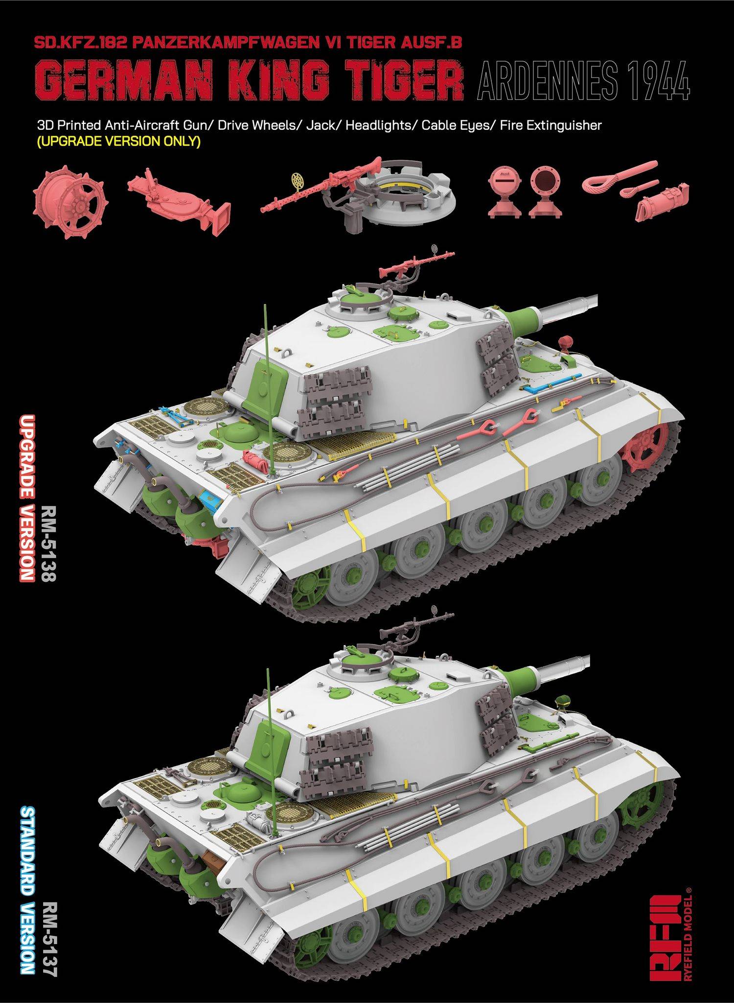Sd.Kfz. 182 Pz.Kpfw.VI Ausf.B German King Tiger Ardennes 1944 (standard version) – Image 2