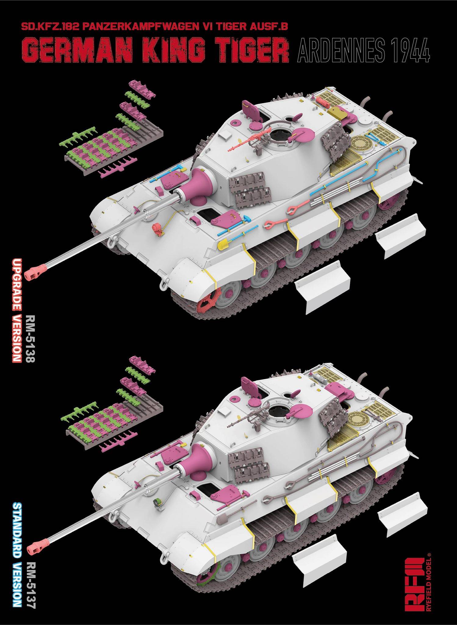 Sd.Kfz. 182 Pz.Kpfw.VI Ausf.B German King Tiger Ardennes 1944 (standard version) – Image 3