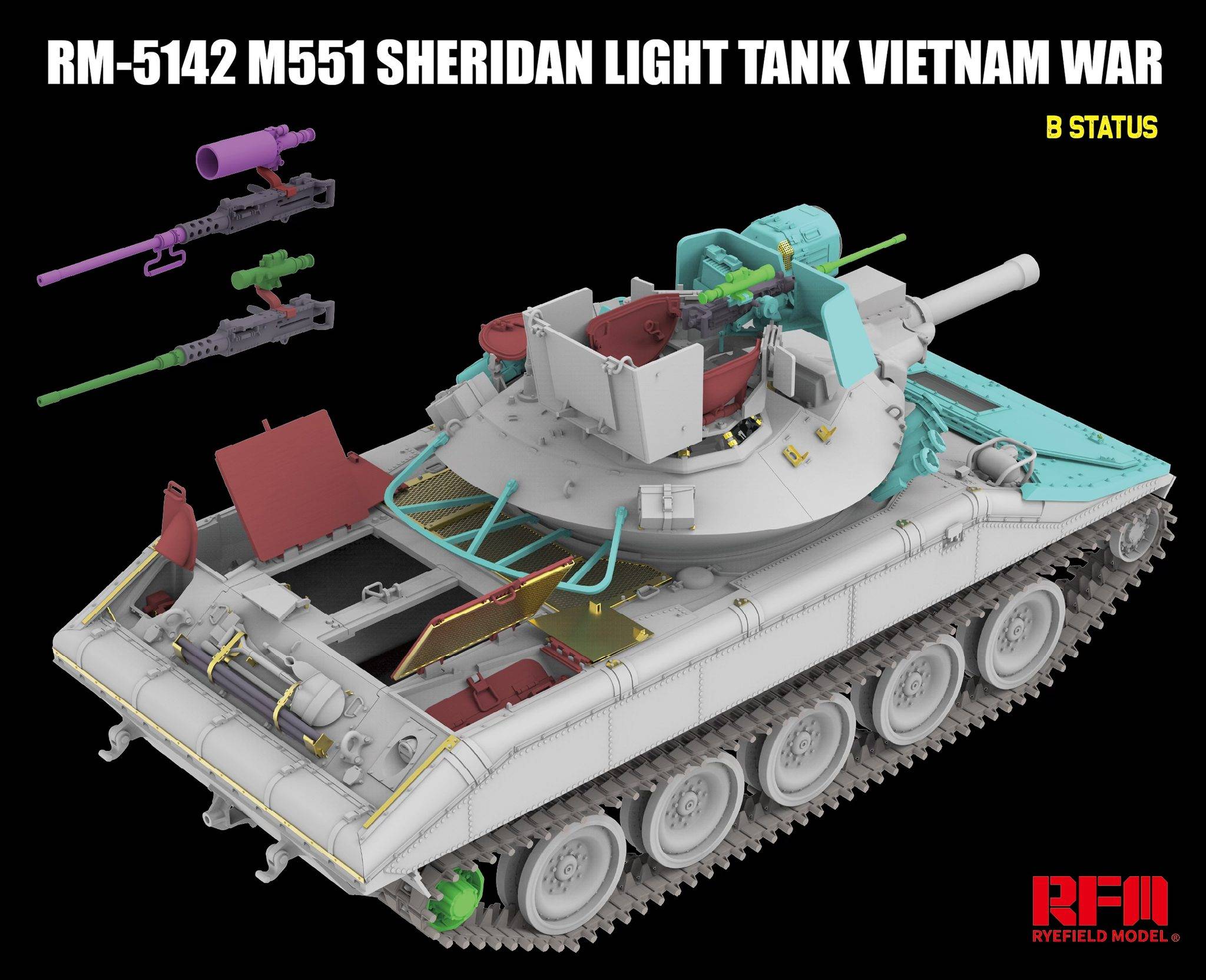 M551 Light Tank Sheridan Vietnam War – Image 4