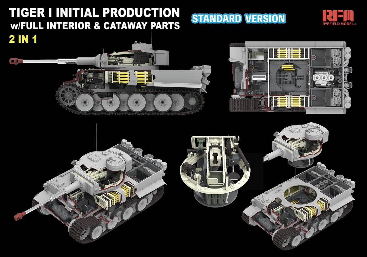 Tiger I initial production w/Full interior & cutaway parts STANDARD VERSION – Image 4