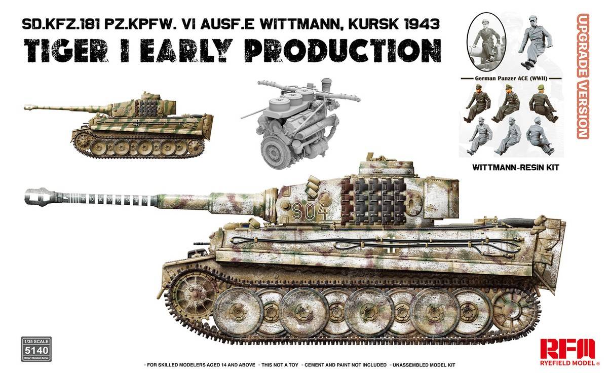 Sd.Kfz.181 Pz.Kpfw. VI Ausf. E WHITTMANN Kursk 1943 Tiger I Early Production Upgrade Version