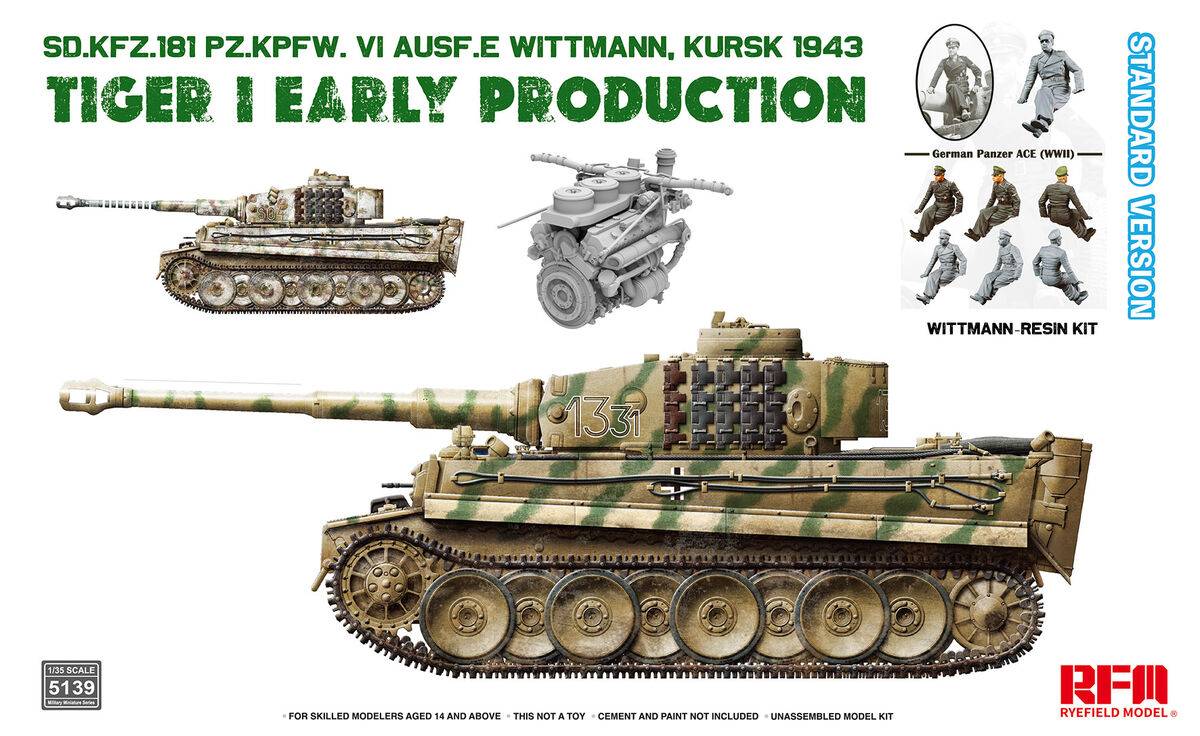 Sd.Kfz.181 Pz.Kpfw. VI Ausf. E WHITTMANN Kursk 1943 Tiger I Early Production Standard Version