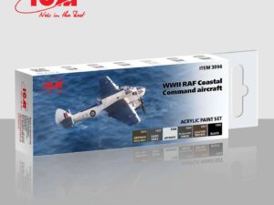 Acrylic paint set for WWII RAF Coastal Command aircraft