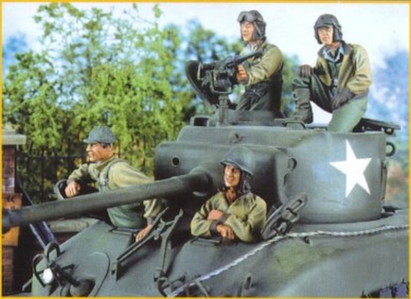 Équipage de char US - Ardennes (4 fig)