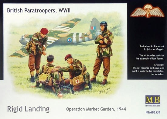 British Paratroopers, WWII Rigid Landing Operation Market Garden, 1944