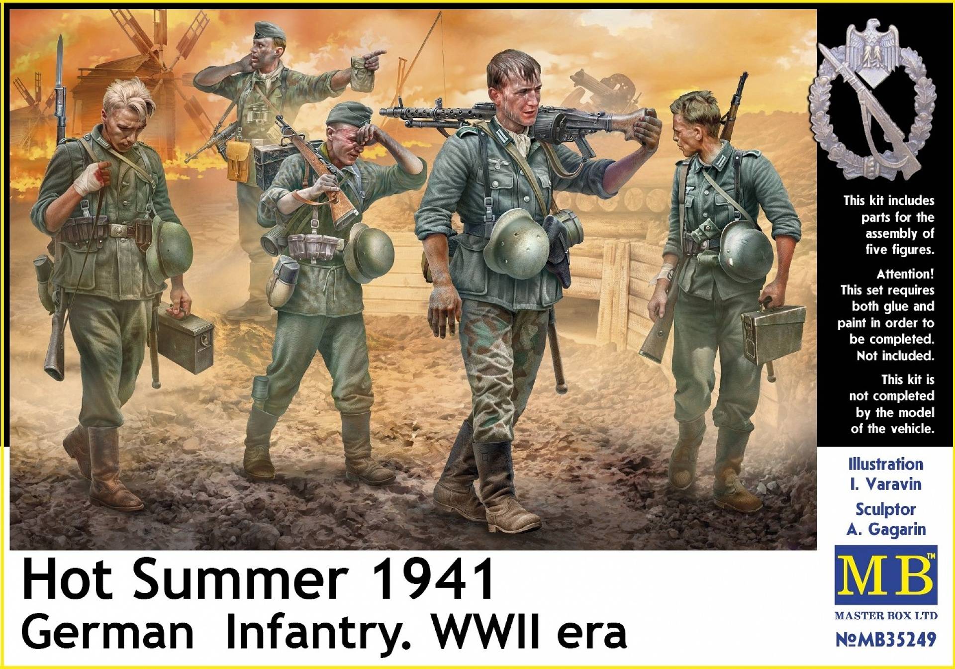 Hot Summer 1941. German Infantry, WWII era