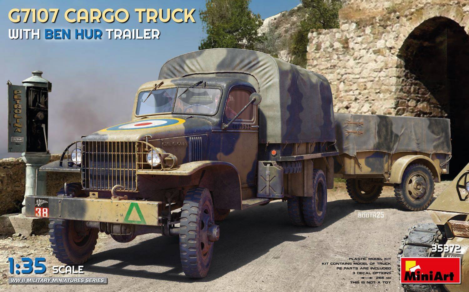 G7107 Cargo Truck with Ben Hur Trailer