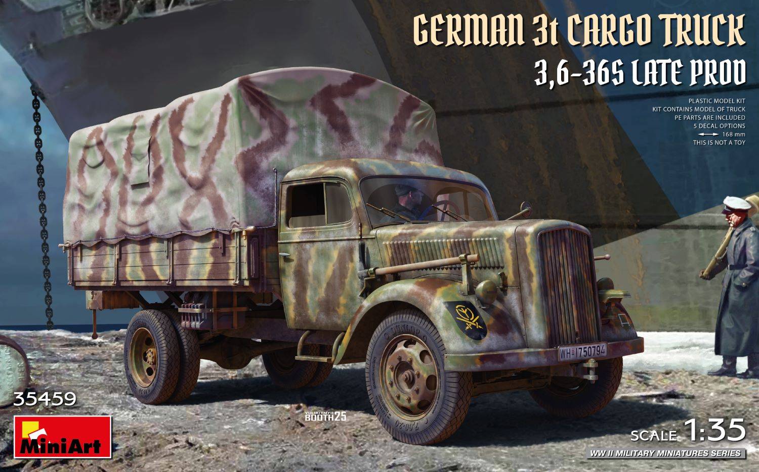 GERMAN 3t CARGO TRUCK 3.6-36S LATE PROD