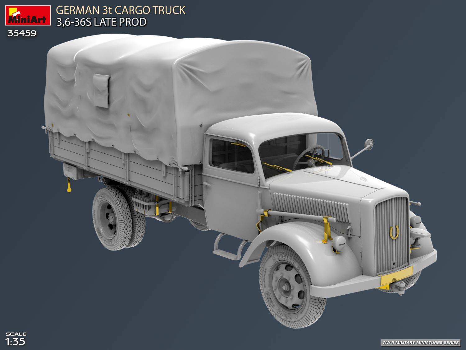 GERMAN 3t CARGO TRUCK 3.6-36S LATE PROD – Image 2