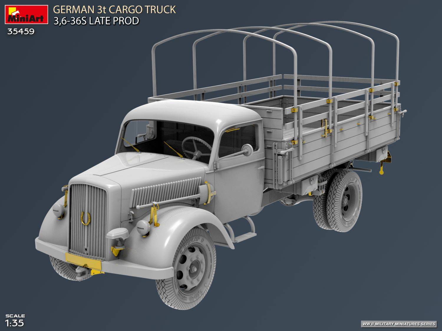 GERMAN 3t CARGO TRUCK 3.6-36S LATE PROD – Image 3