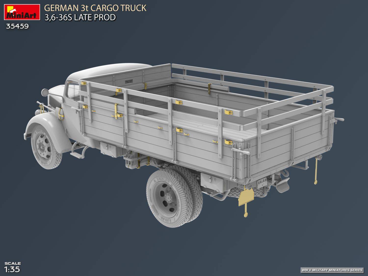 GERMAN 3t CARGO TRUCK 3.6-36S LATE PROD – Image 5