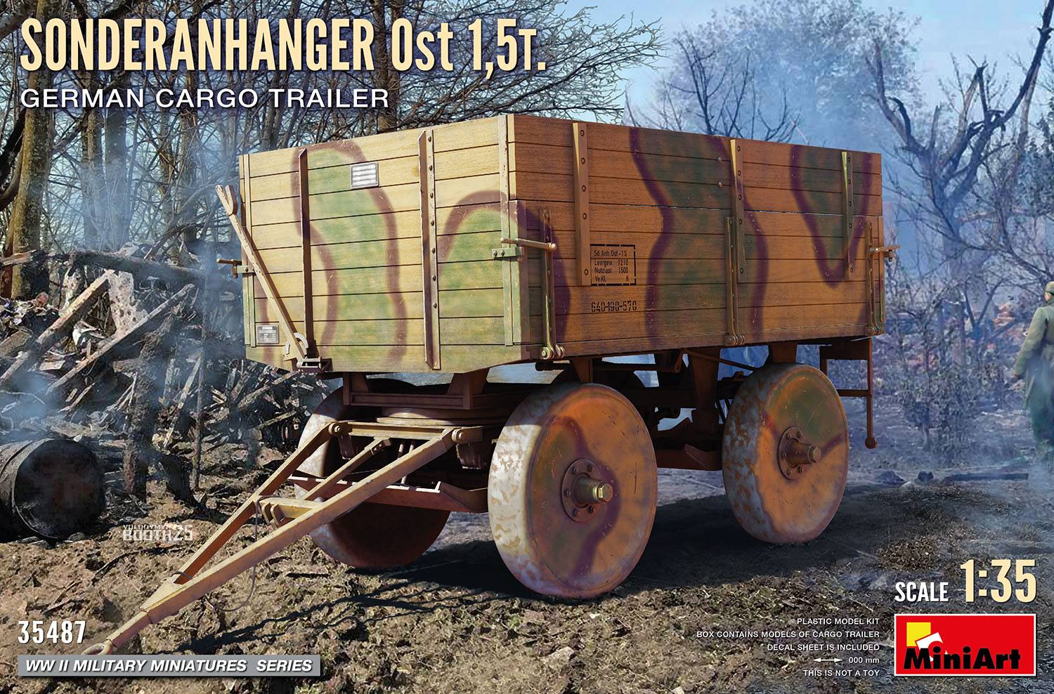 Sonderanhanger Ost 1.5t. German Cargo Trailer