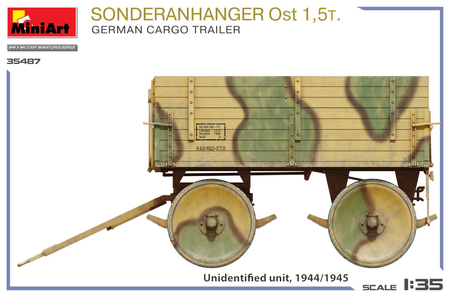 Sonderanhanger Ost 1.5t. German Cargo Trailer – Image 2