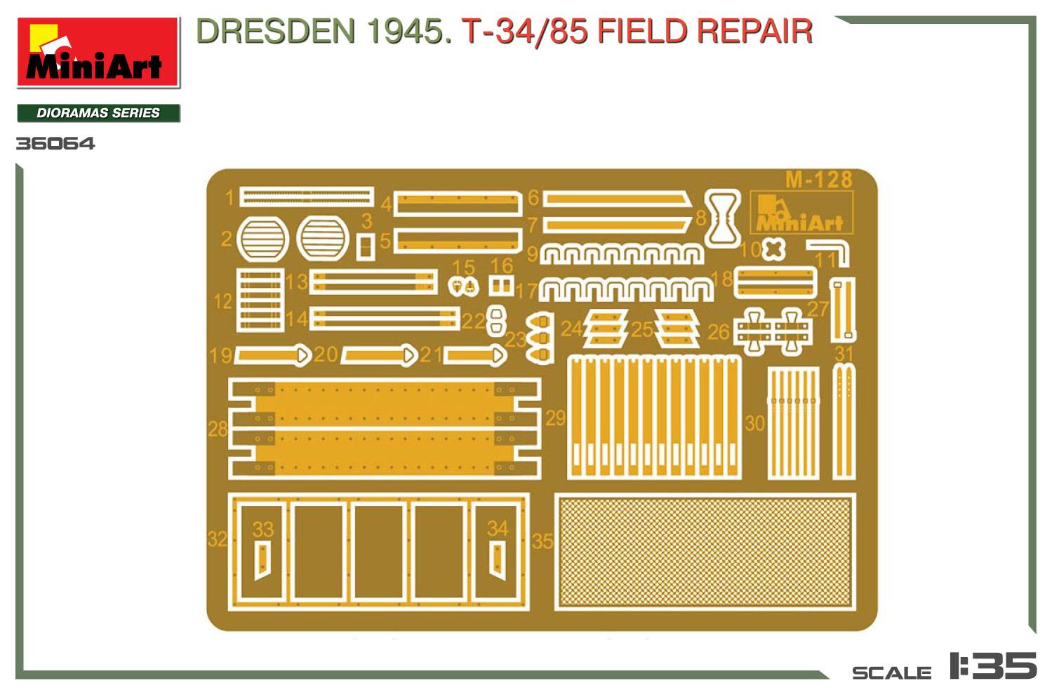 DRESDEN 1945. T-34/85 FIELD REPAIR BIG SET – Image 3