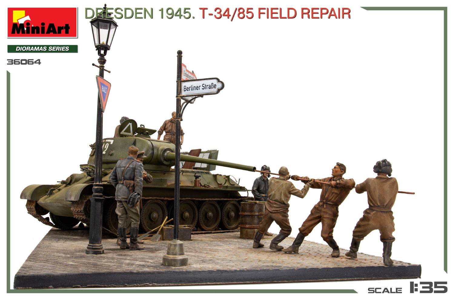 DRESDEN 1945. T-34/85 FIELD REPAIR BIG SET – Image 4