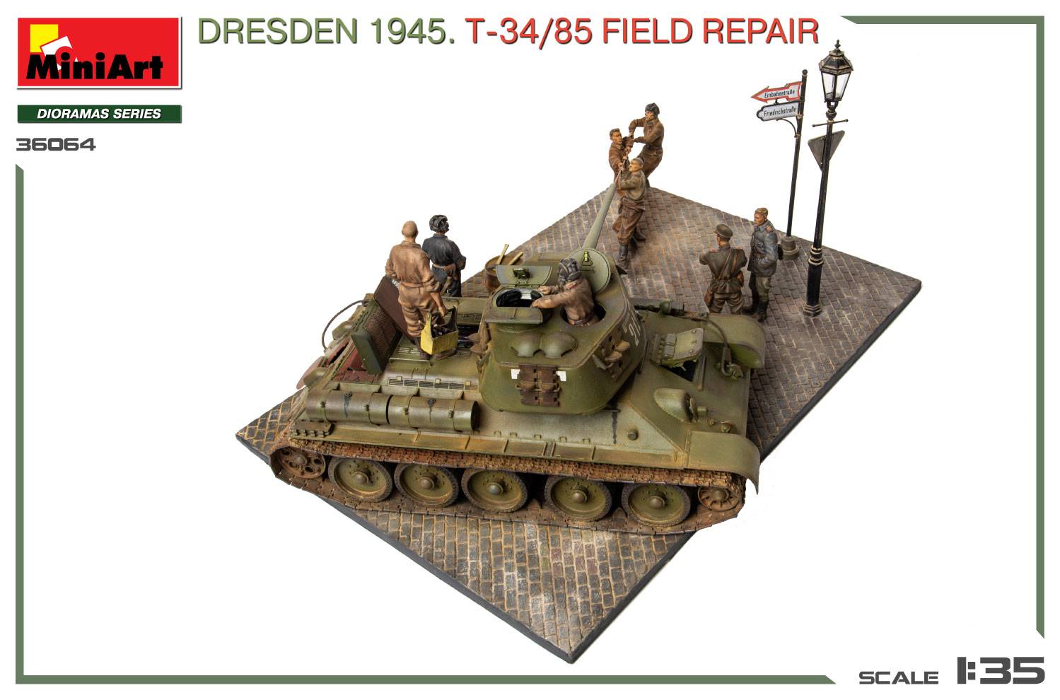 DRESDEN 1945. T-34/85 FIELD REPAIR BIG SET – Image 6