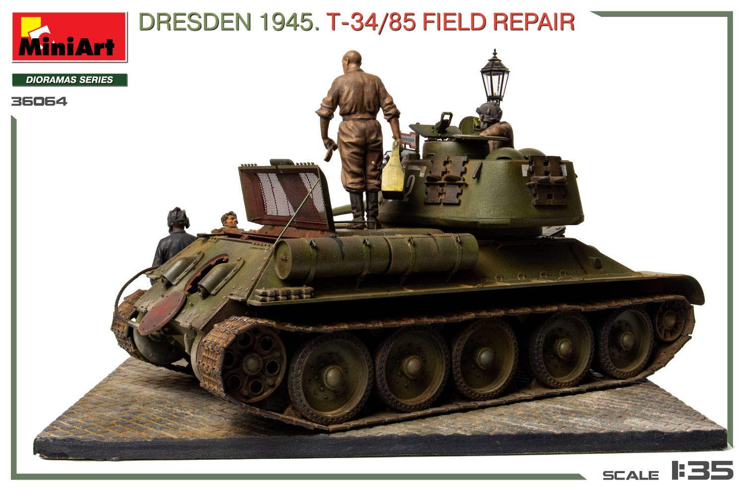 DRESDEN 1945. T-34/85 FIELD REPAIR BIG SET – Image 8
