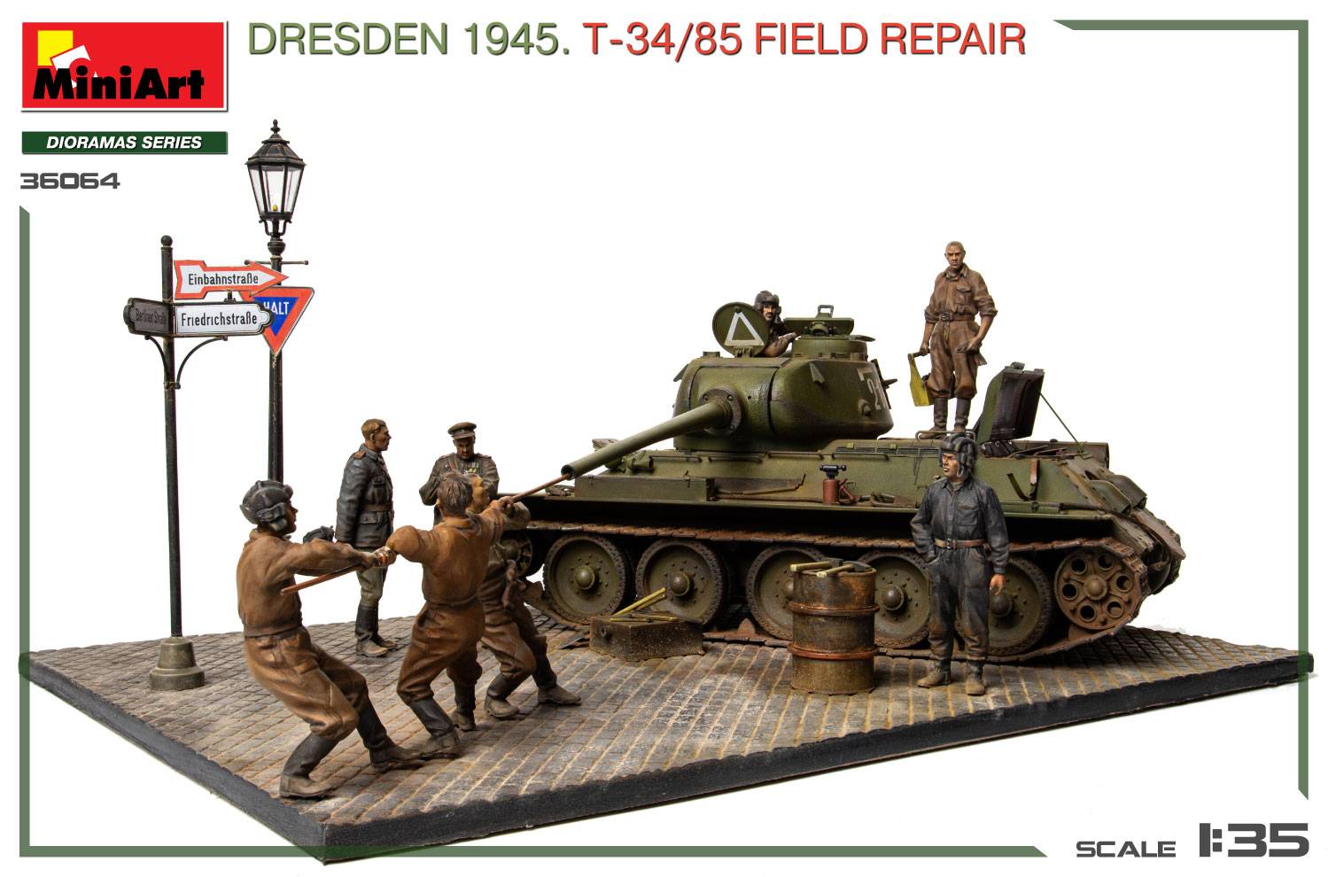 DRESDEN 1945. T-34/85 FIELD REPAIR BIG SET – Image 9