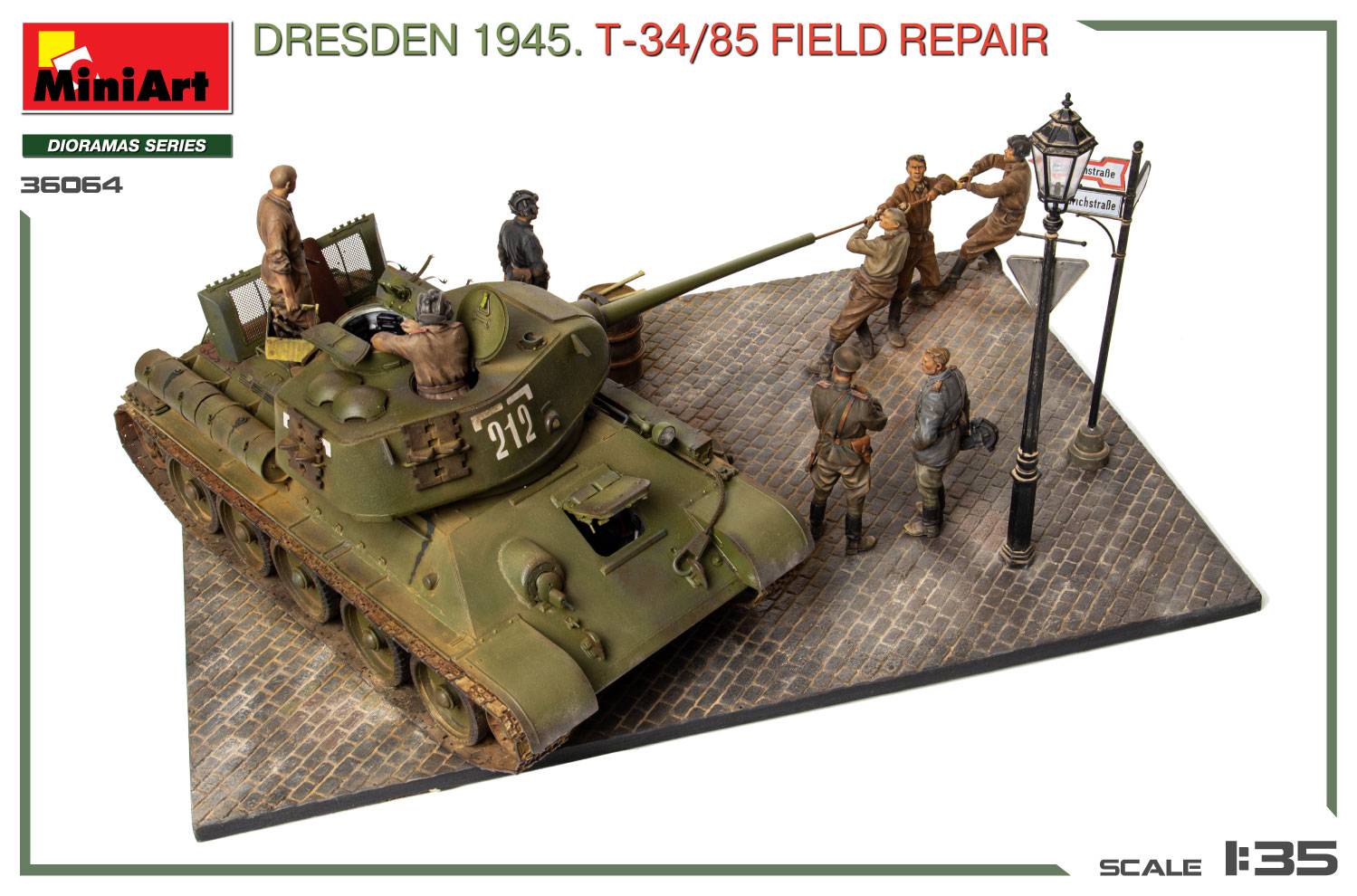 DRESDEN 1945. T-34/85 FIELD REPAIR BIG SET – Image 10