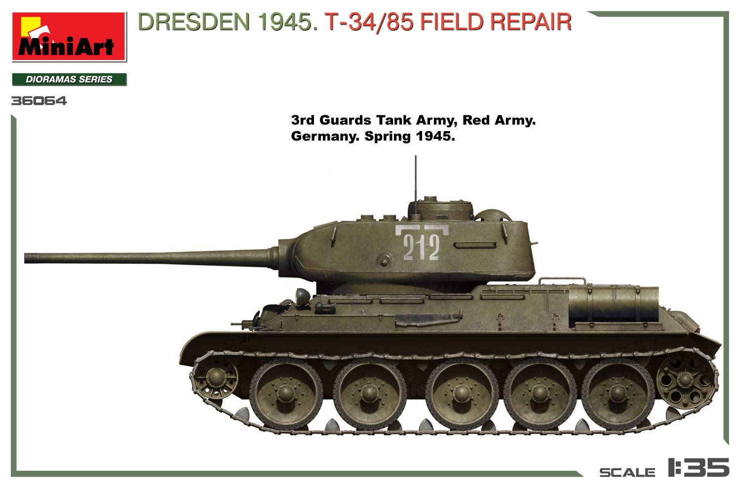 DRESDEN 1945. T-34/85 FIELD REPAIR BIG SET – Image 11