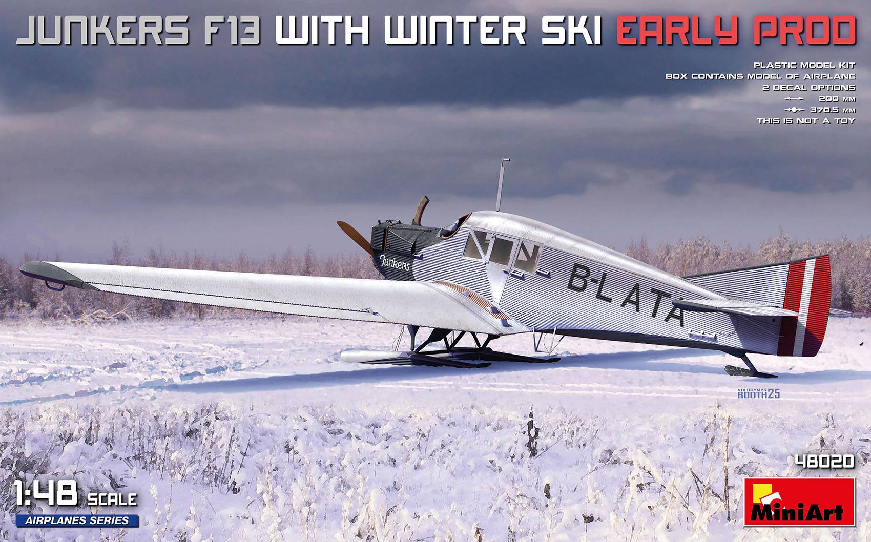 JUNKERS F13 WITH WINTER SKI. EARLY PROD