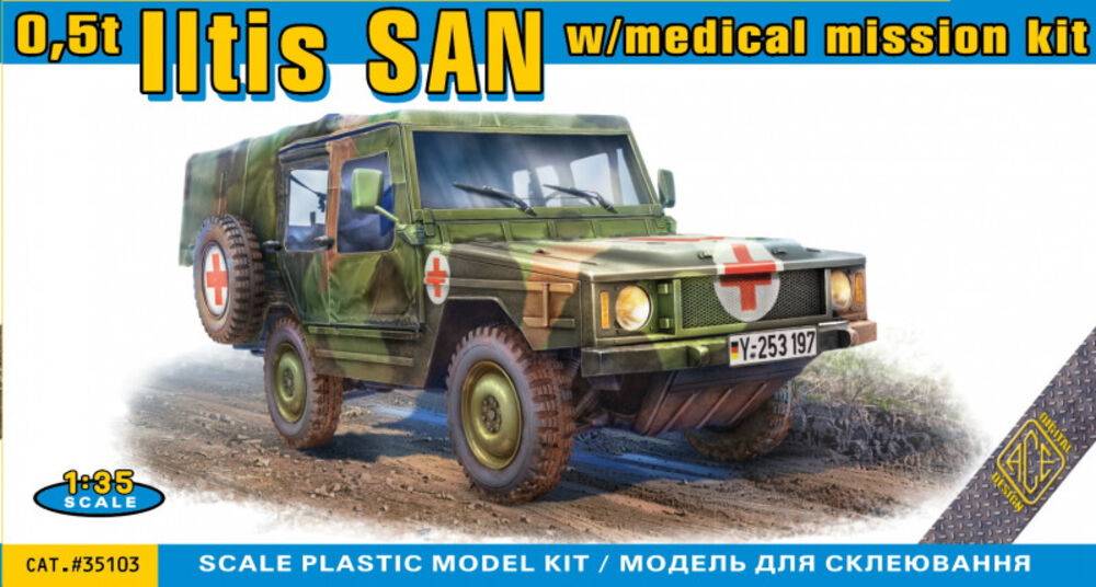 0,5t Light truck 4x4 Iltis SAN w/medical mission kit