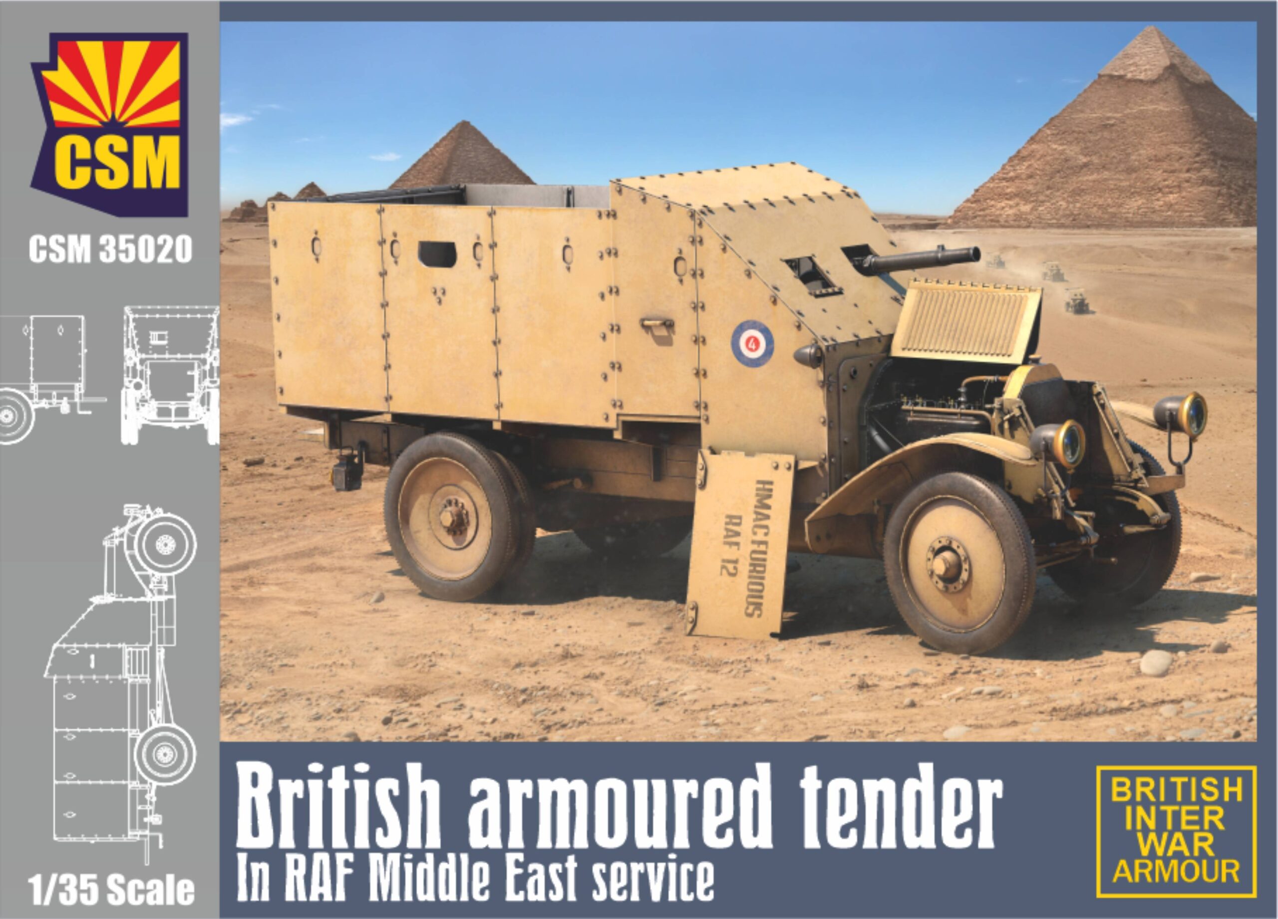 British armoured tender In RAF Middle East service
