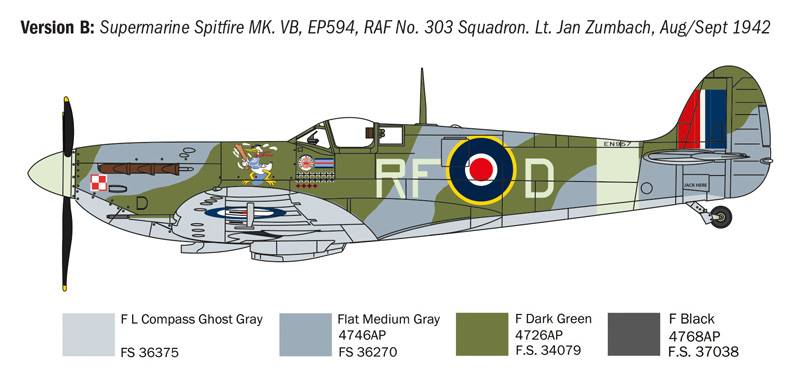 Spitfire Mk.V / Mk.IX WWII Aces – Image 9