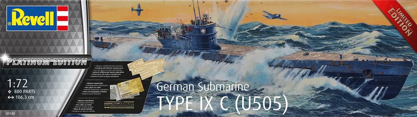 German Submarine Type IX C (U505) Platinum Edition