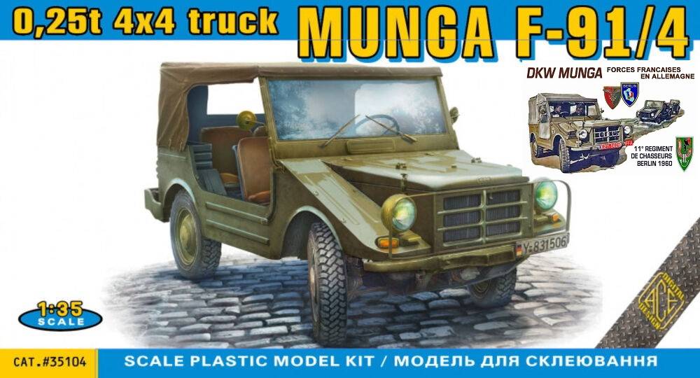 MUNGA F91/4 0.25t 4x4 truck VERSION Française