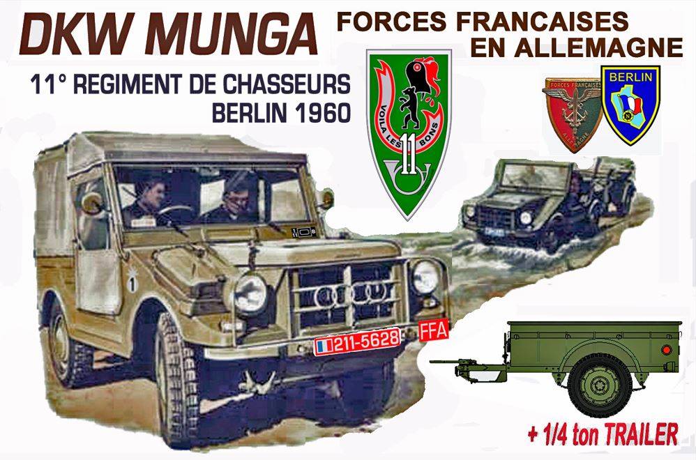 MUNGA F91/4 0.25t 4x4 truck avec REMORQUE 1/4 tonne - VERSION FRANCAISE – Image 2