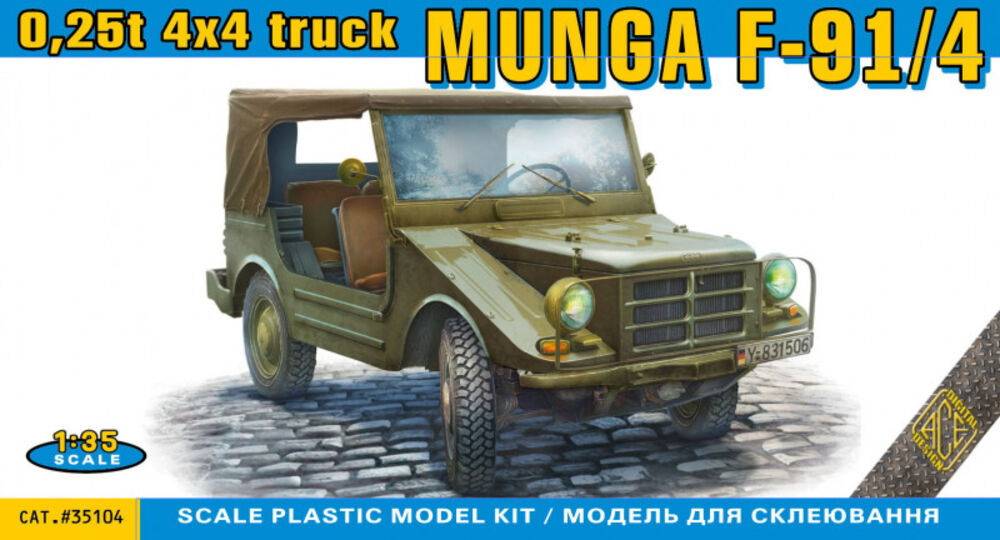 MUNGA F91/4 0.25t 4x4 truck avec REMORQUE 1/4 tonne - VERSION FRANCAISE – Image 3