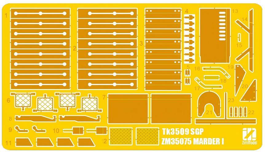 7.5cm PAK.40/1 auf. Gw.Lr.s.(f) Sd.Kfz.135 - Marder I German 50 ton type SSy45 Flatcar Schwerer Platformwagen – Image 7