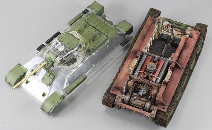 T-34/76 MODEL1942 FACTORY 112(CLEAR TURRET AND UPPER HULL,FULL INTERIOR KIT) – Image 3