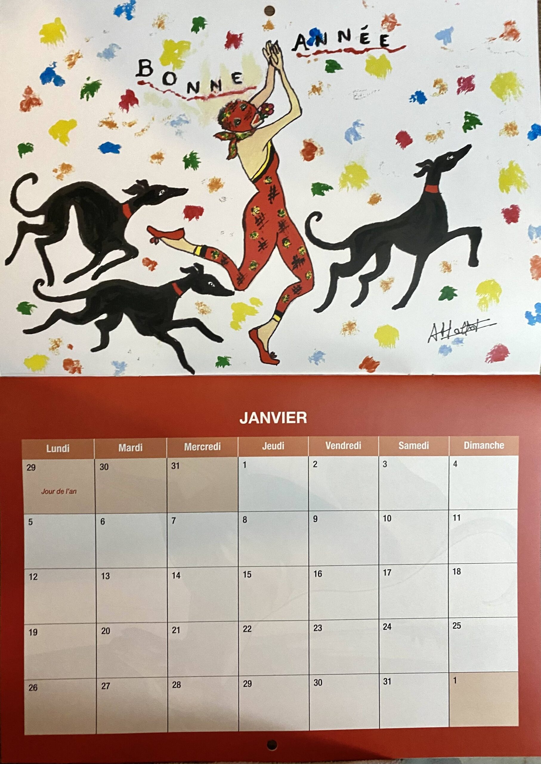 Calendrier Lévriers sans frontières 2026 – Image 2