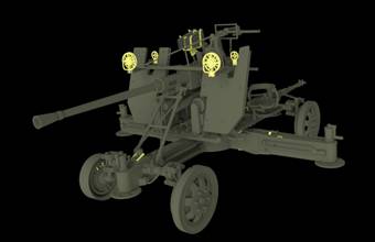 OQF Bofors 40mm Anti-Aircraft Gun Mk. I/III (British Army) & Gun Crew Set – Image 4